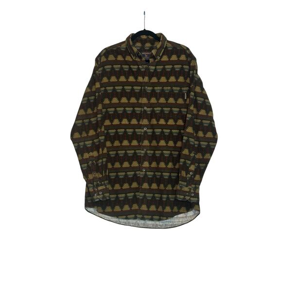 Woolrich Vintage Aztec Southwest Blanket Style Shirt size Large - Picture 9 of 11
